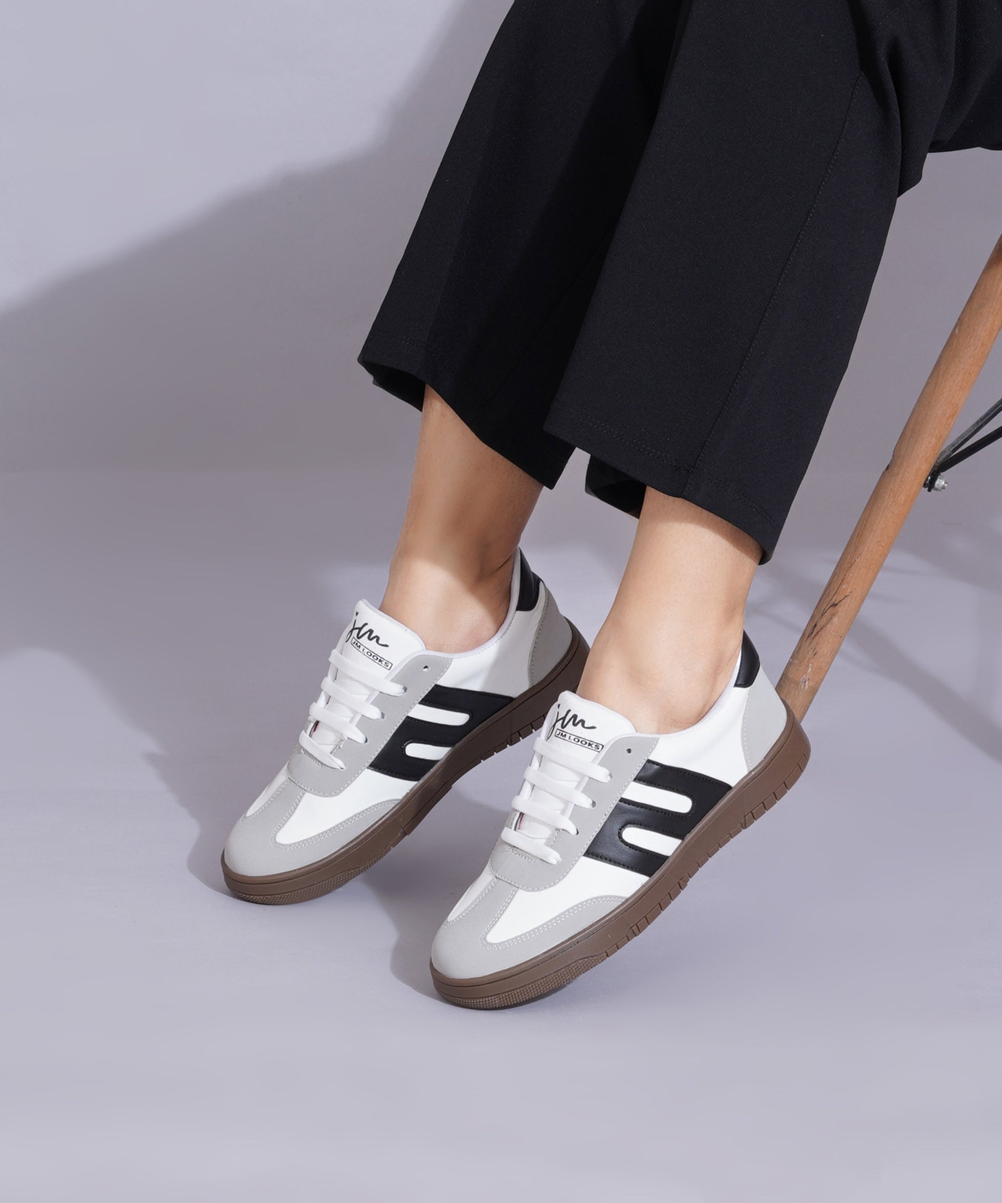 Casual Sneakers for Women, Trendy Lace-Up Shoes with Premium Finish