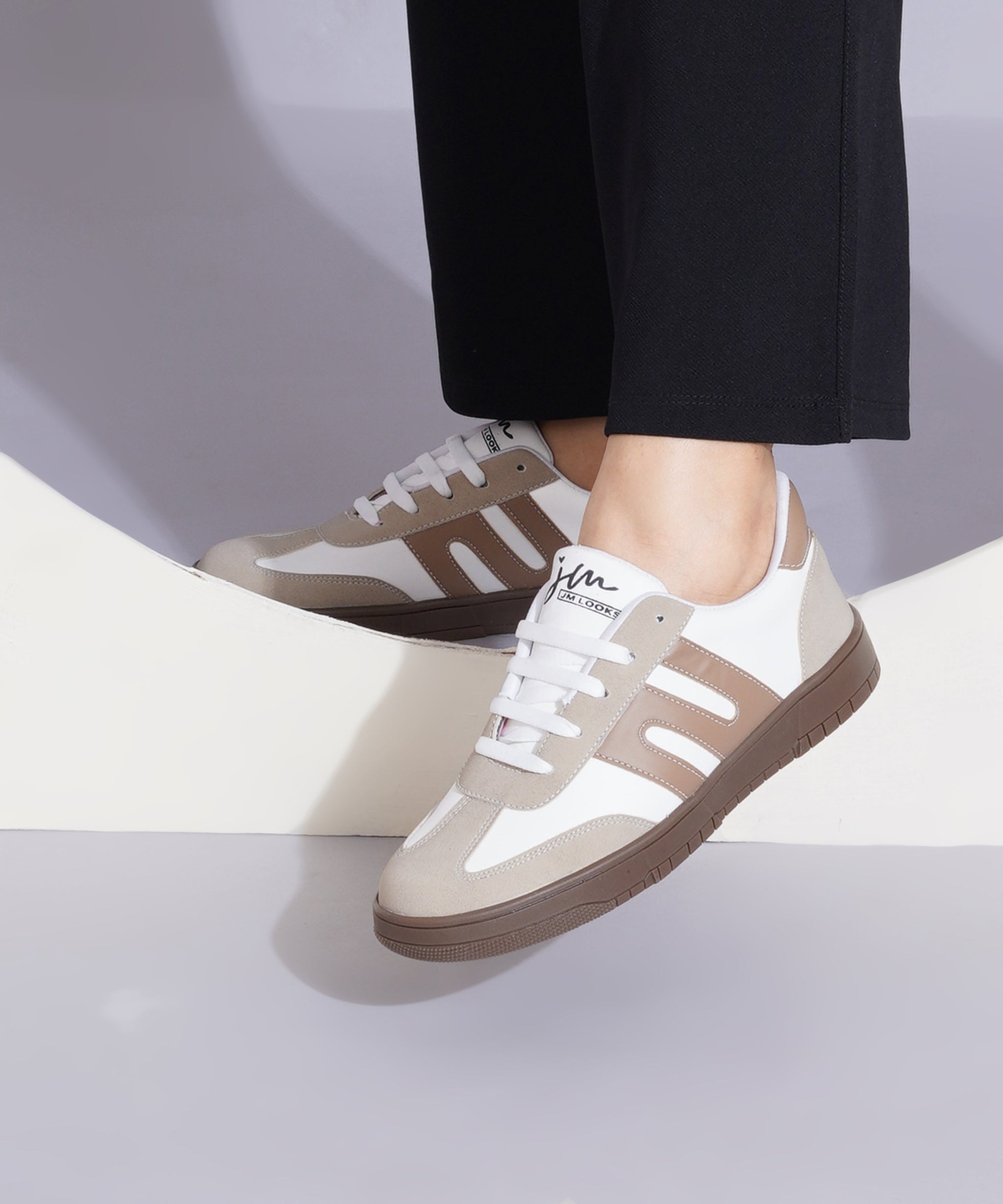 Casual Sneakers for Women, Trendy Lace-Up Shoes with Premium Finish