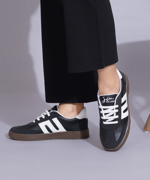 Casual Sneakers for Women, Trendy Lace-Up Shoes with Premium Finish