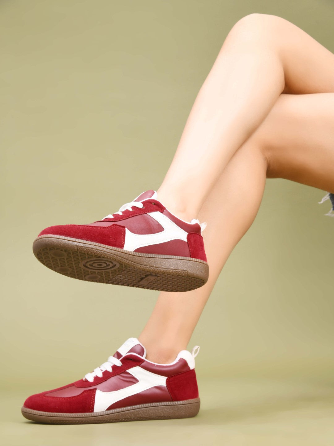 Retro Suede Sneakers For Women