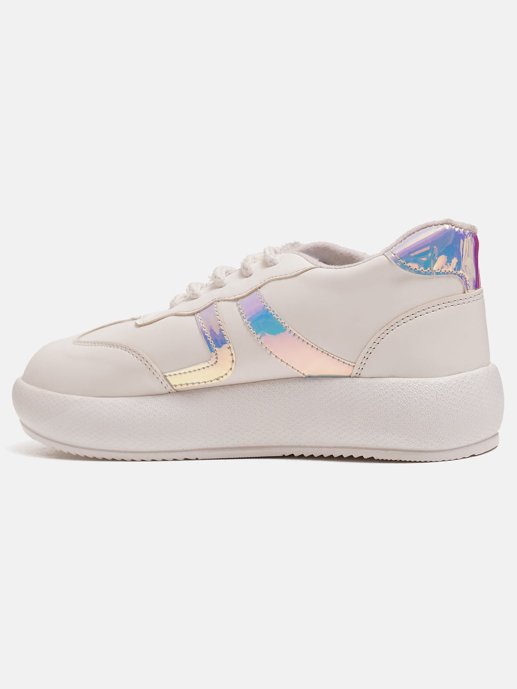 Jm Looks Casual Panel Detail Lace-Up Sneakers