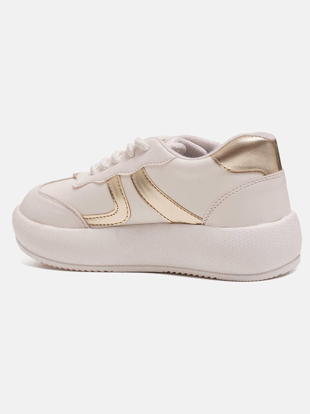 Jm Looks Casual Panel Detail Lace-Up Sneakers