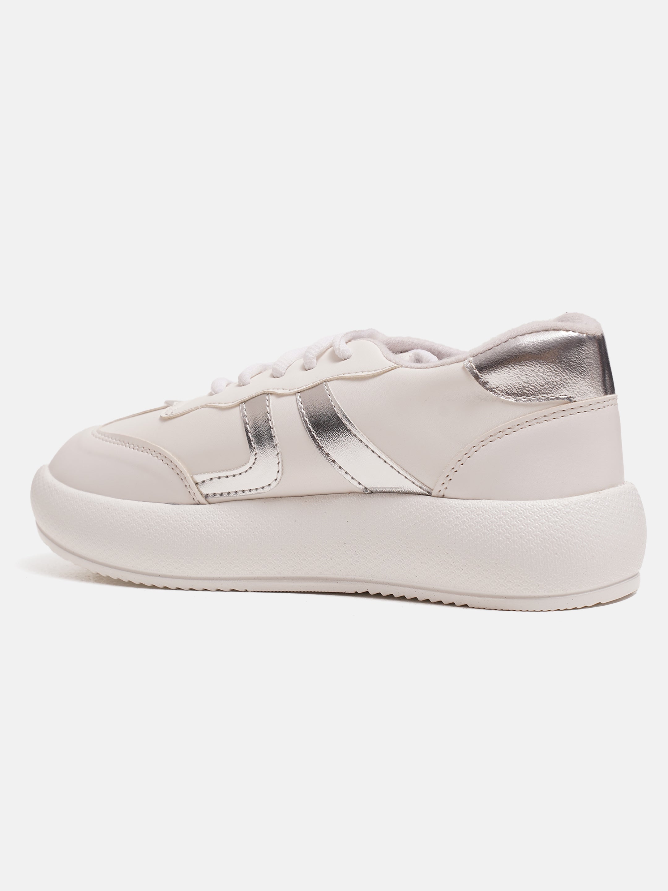 Jm Looks Casual Panel Detail Lace-Up Sneakers