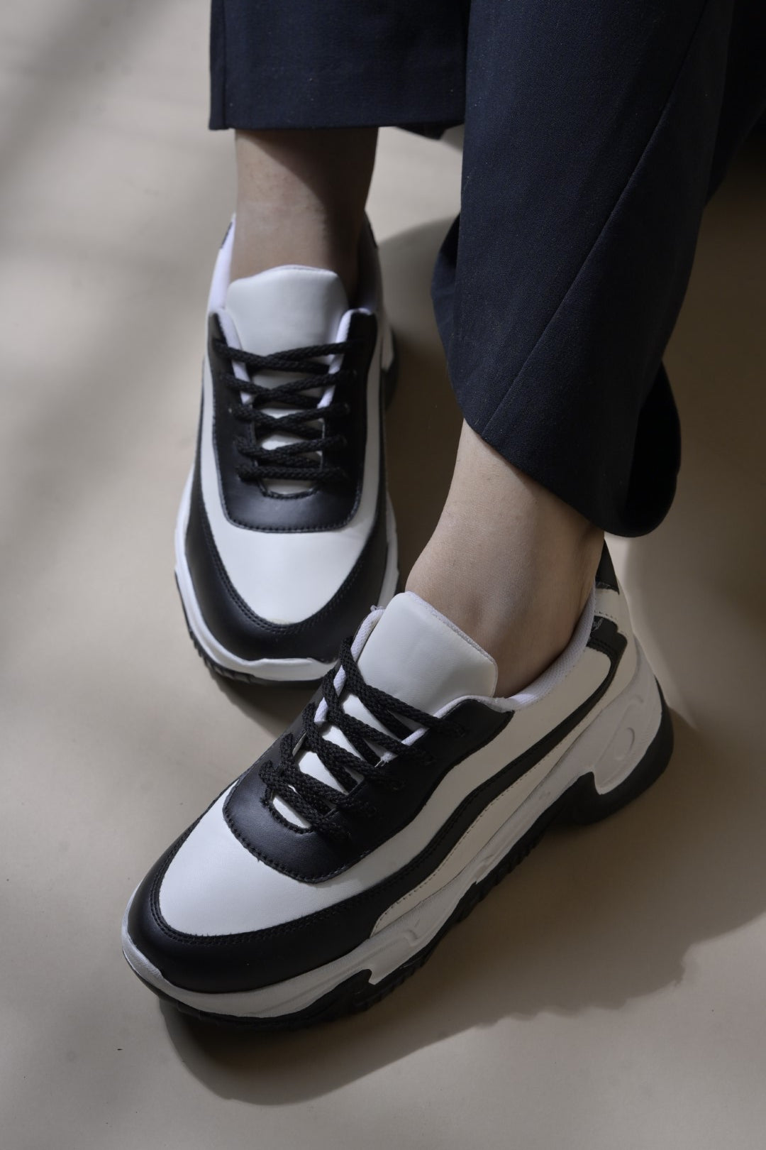 Jm Looks Sporty Contrast Panel Sneakers