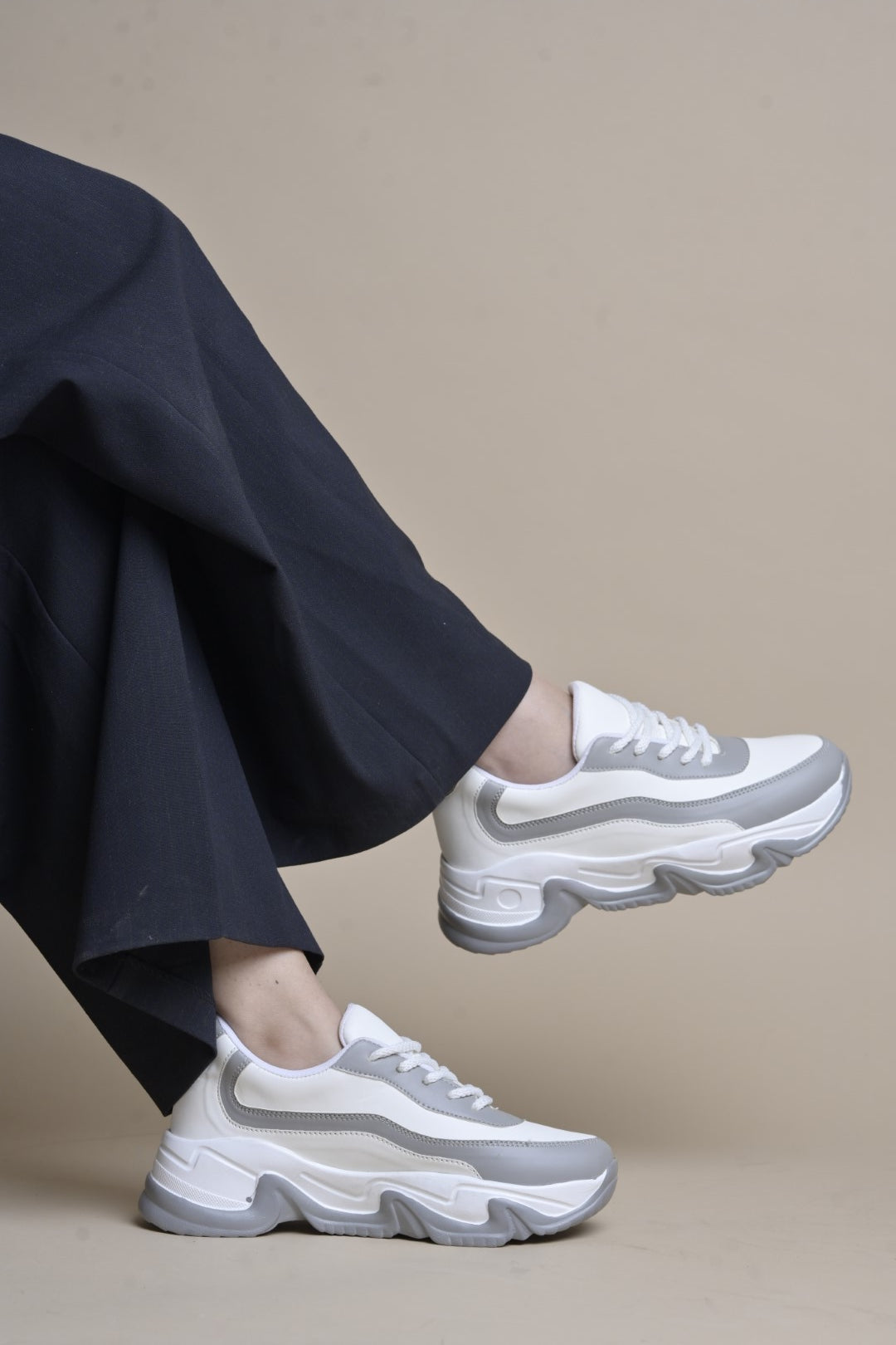Jm Looks Stylish Chunky Sole Sneakers