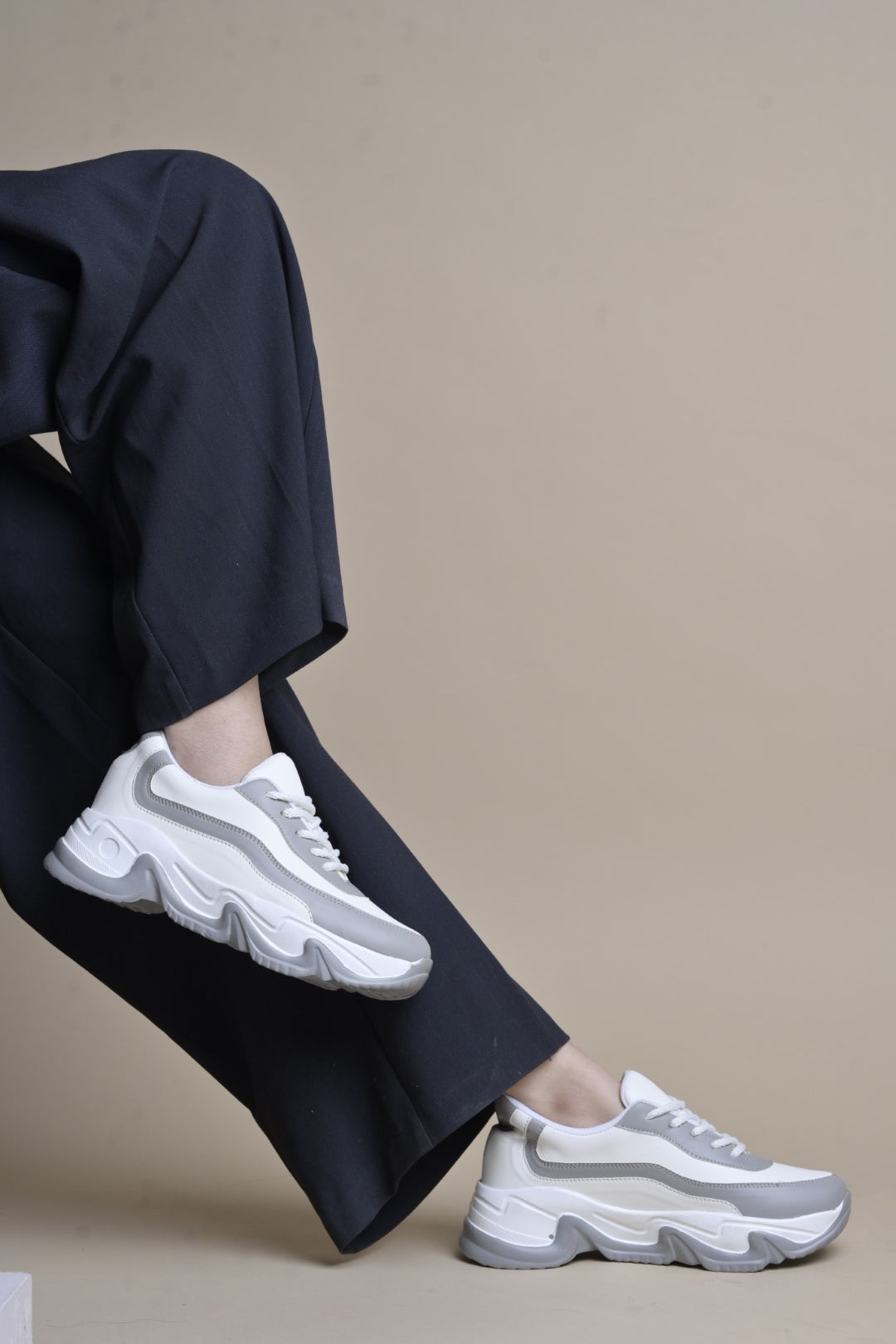 Jm Looks Stylish Chunky Sole Sneakers