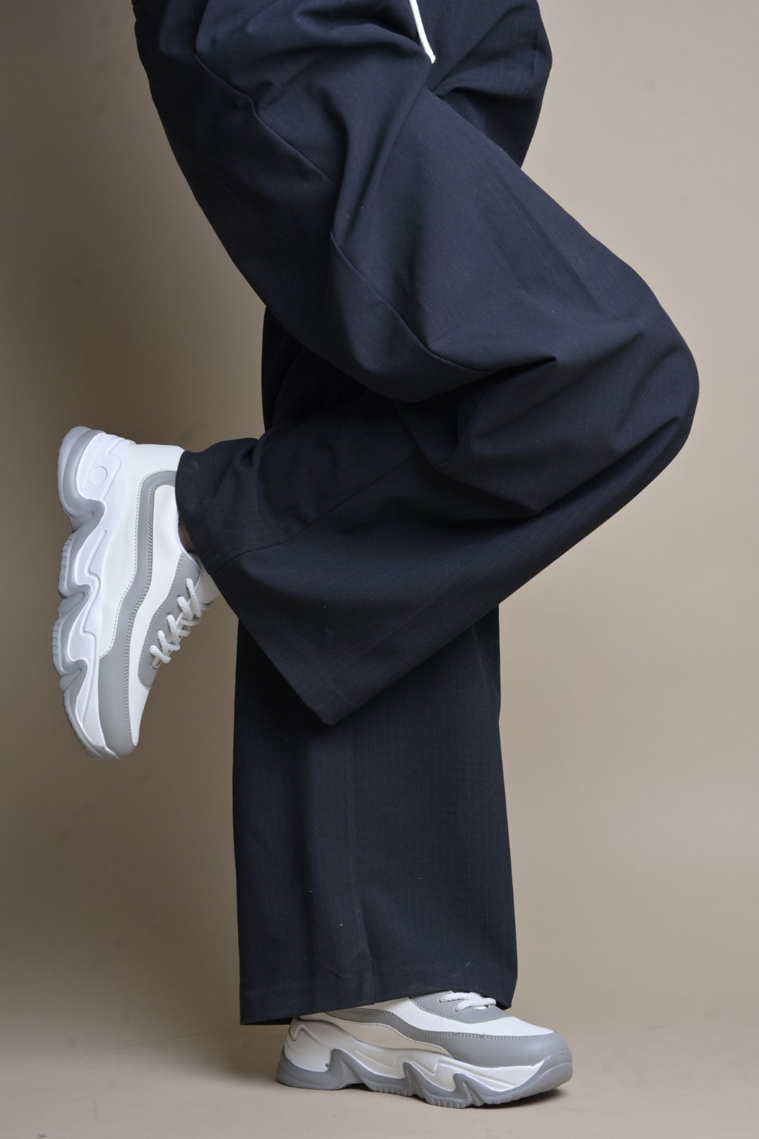 Jm Looks Sporty Contrast Panel Sneakers