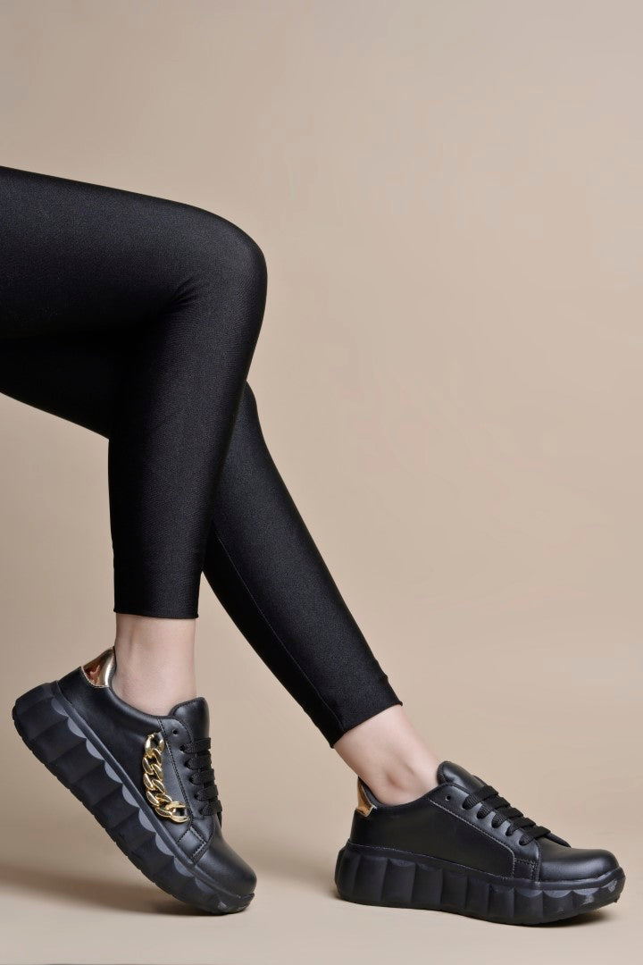 Jm Looks Chain Embellished Platform Sneakers