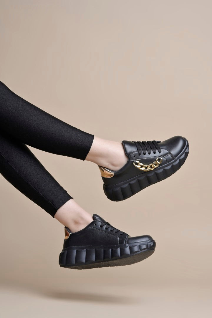 Jm Looks Chain Detail Platform Sneakers