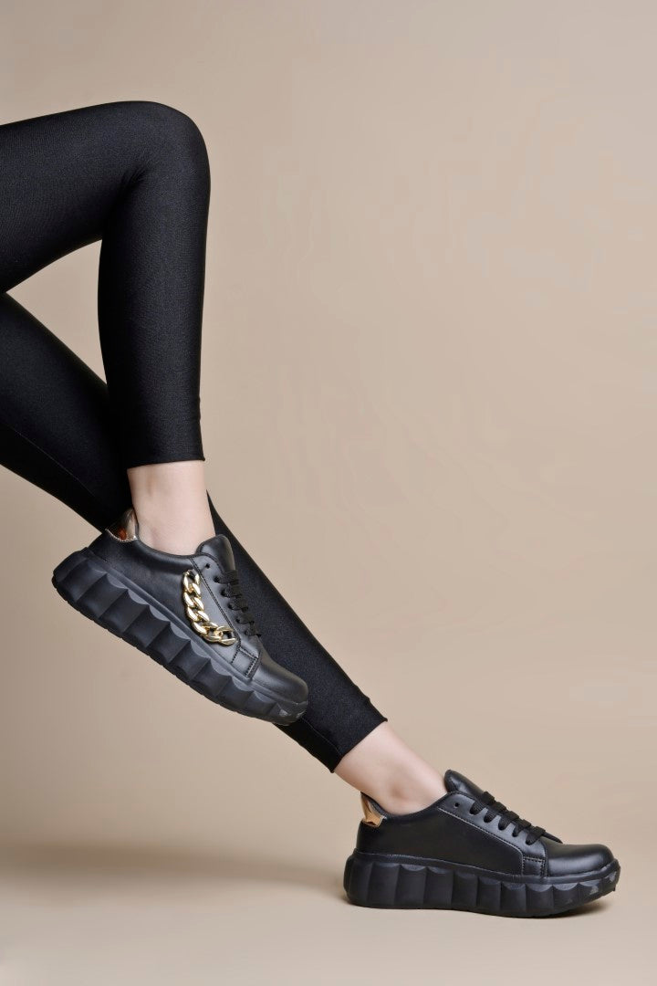 Jm Looks Chain Detail Platform Sneakers