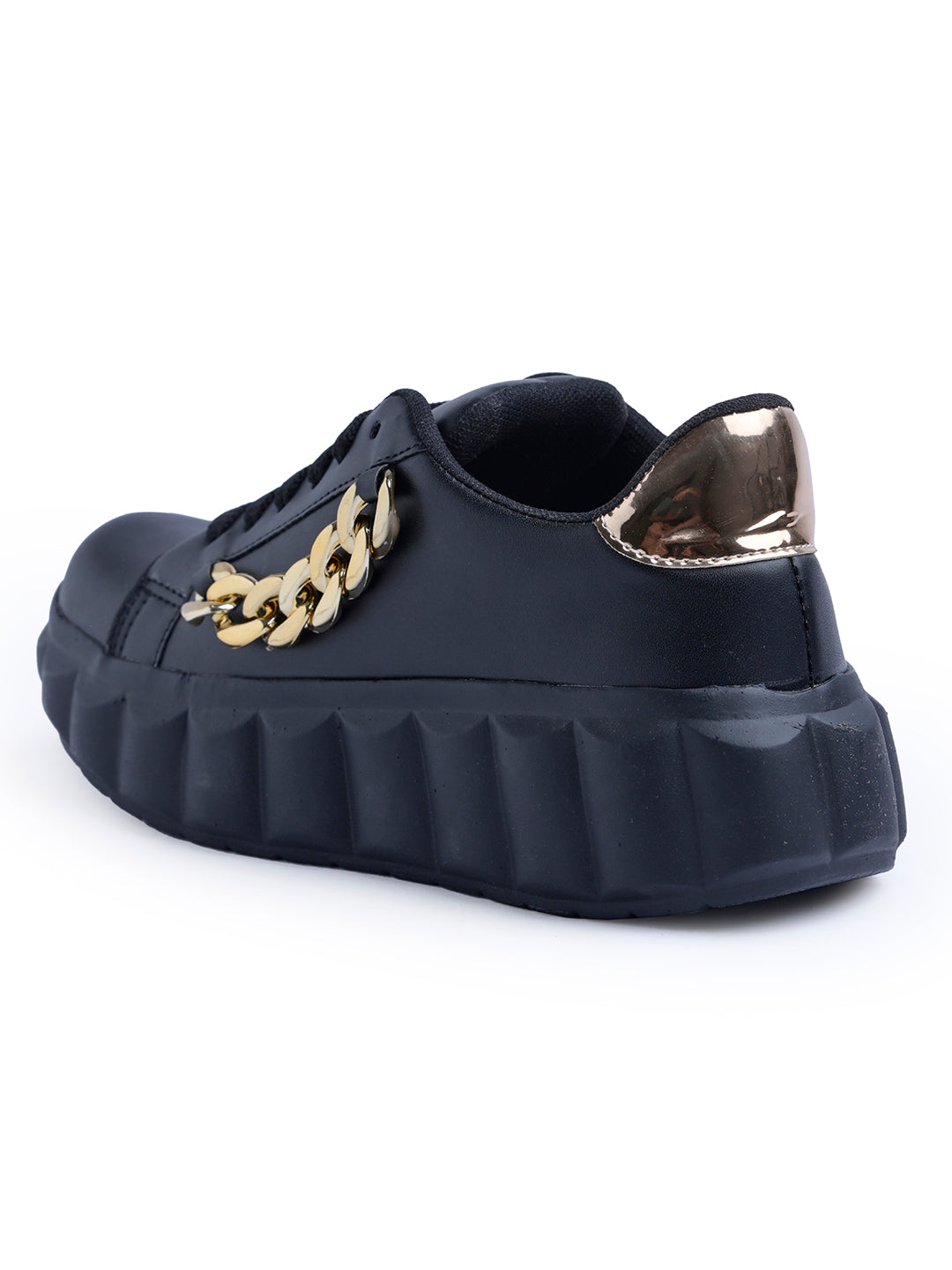 Jm Looks Chain Embellished Platform Sneakers