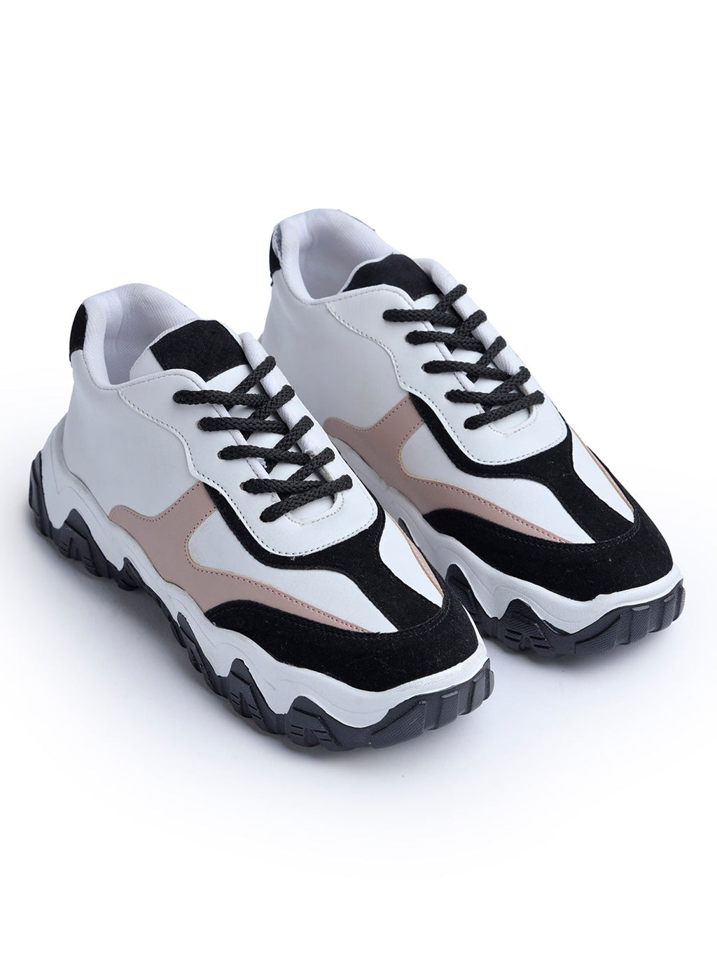 Jm Looks Stylish Wavy Sole Sneakers for Women & Girls