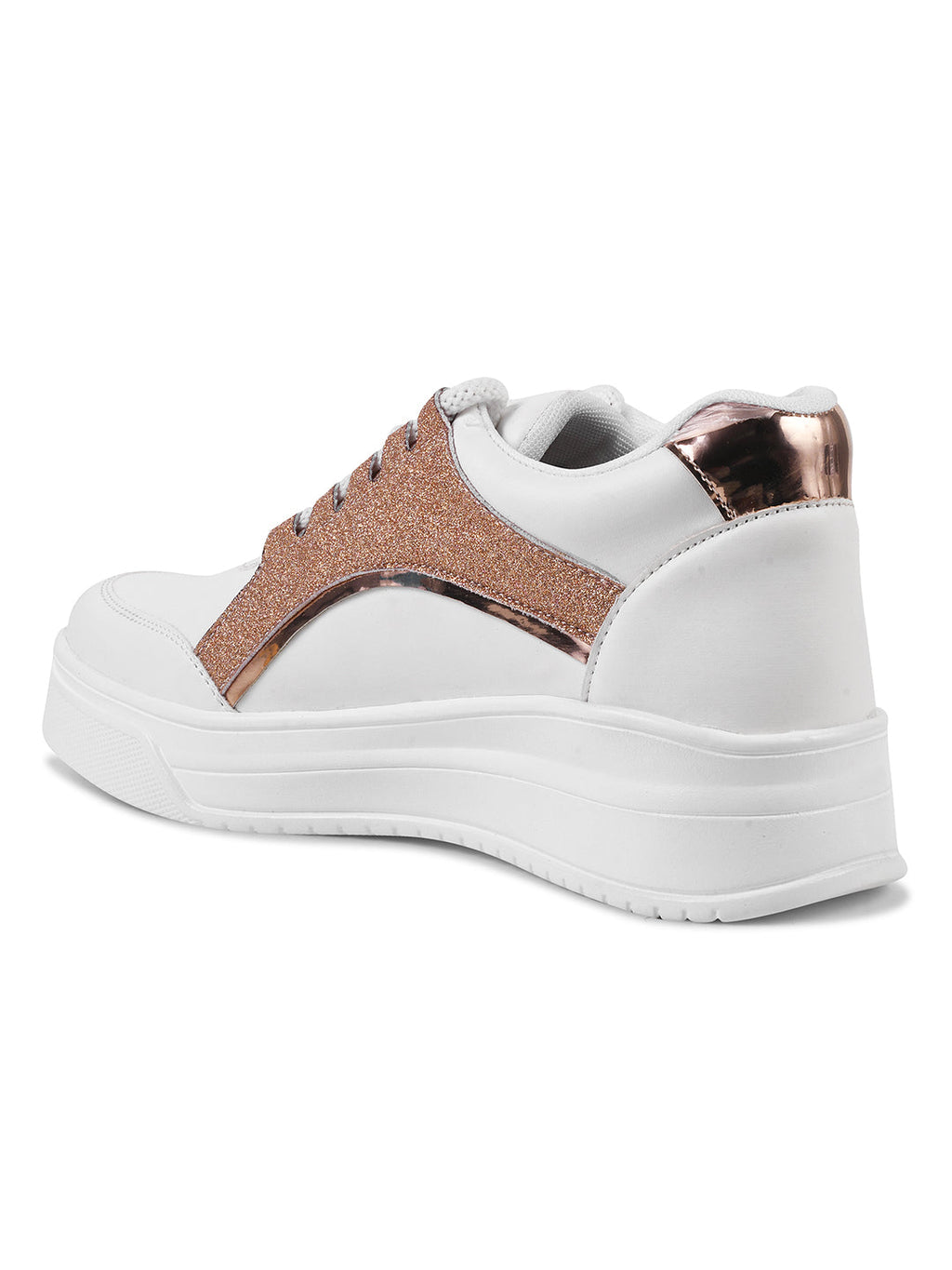 Jm Looks Sparkle Accent Platform Sneakers