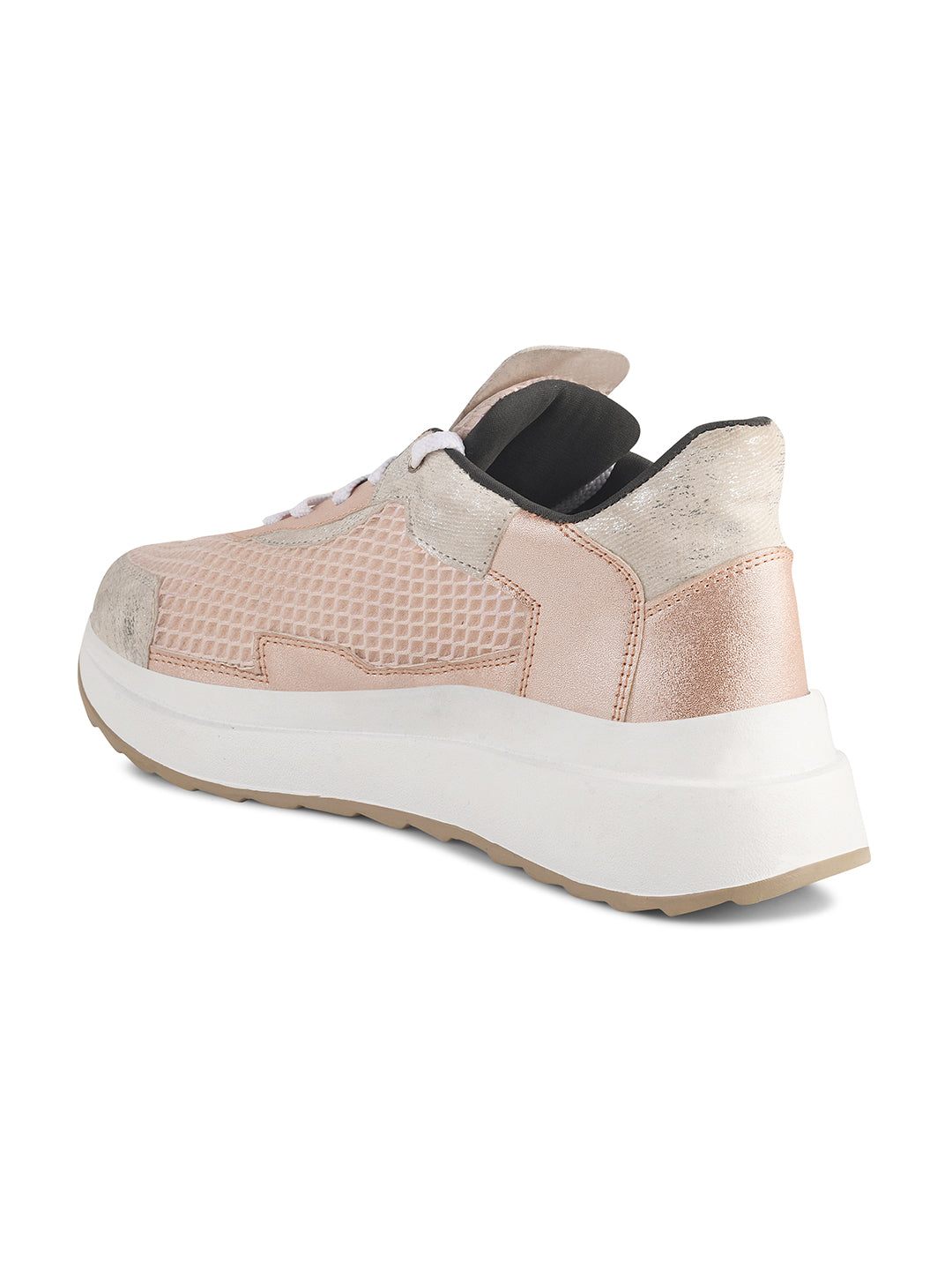 Jm Looks Mesh Panel Chunky Sole Sneakers
