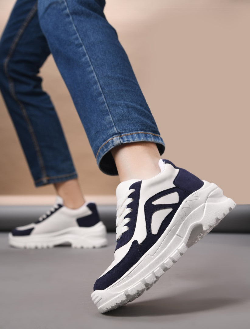 Jm Looks Sporty Contrast Panel Sneakers