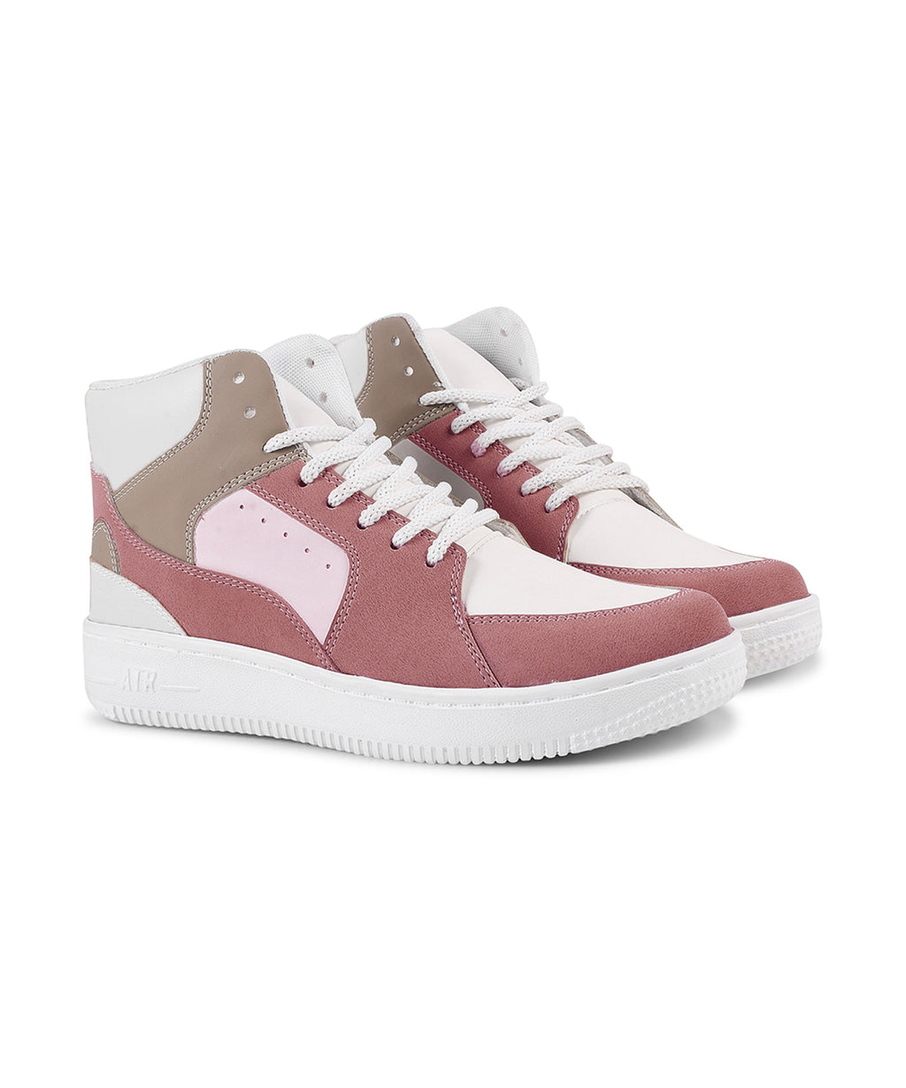 Jm Looks High-Top Casual Lace-Up Sneakers