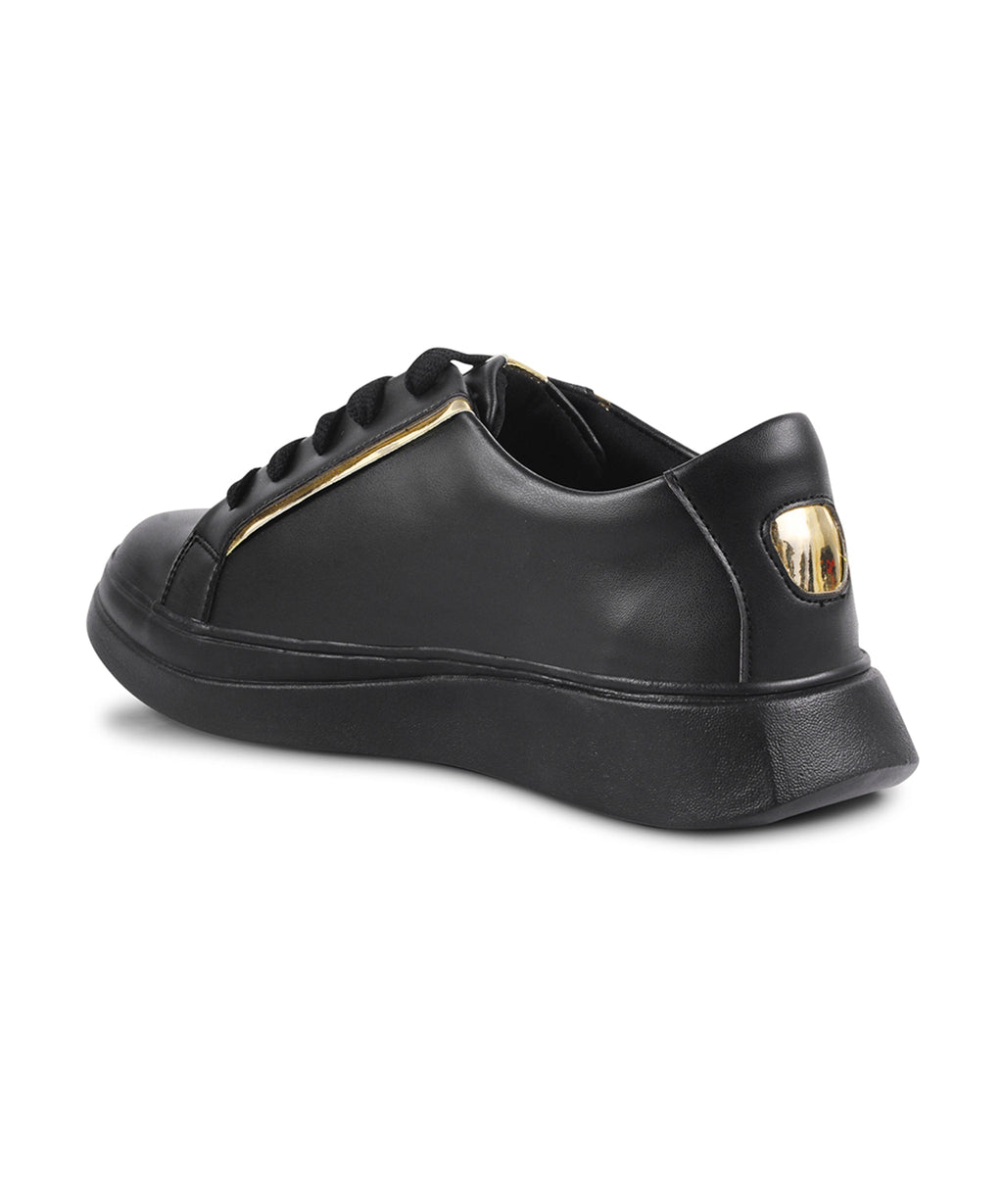 Metallic Sneakers for Women | Lace-Up Chunky Sole - JM Looks
