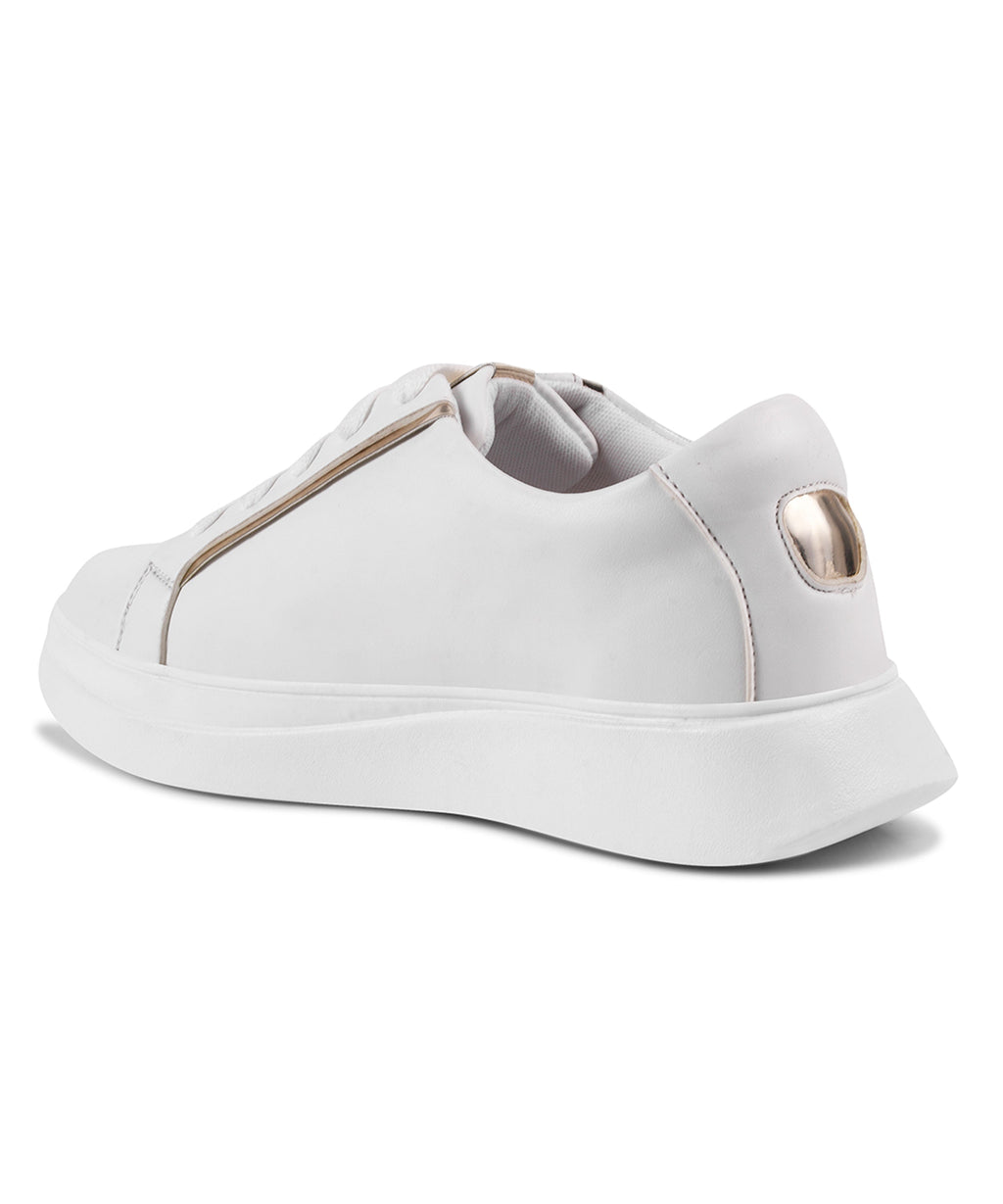 Metallic Sneakers for Women | Lace-Up Chunky Sole - JM Looks