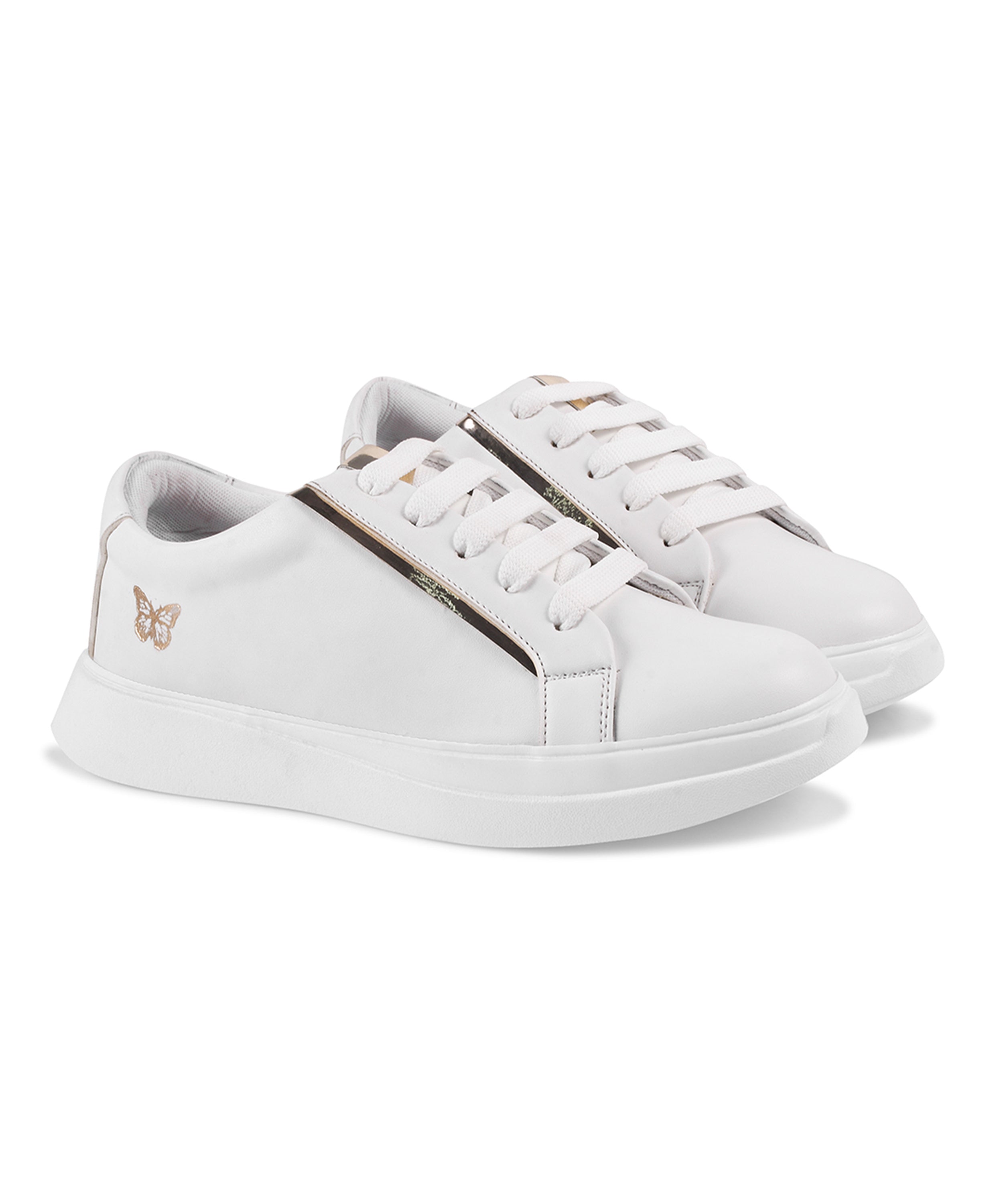 Metallic Sneakers for Women | Lace-Up Chunky Sole - JM Looks