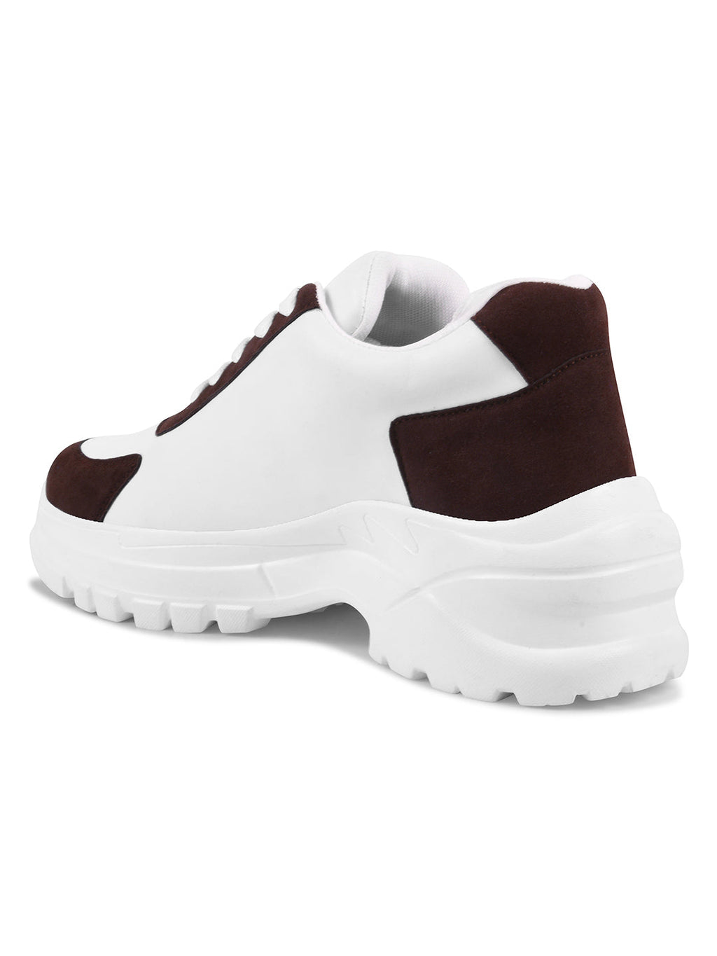 Chunky Platform Sneakers for Women & Girls, Lace-Up Casual Shoes