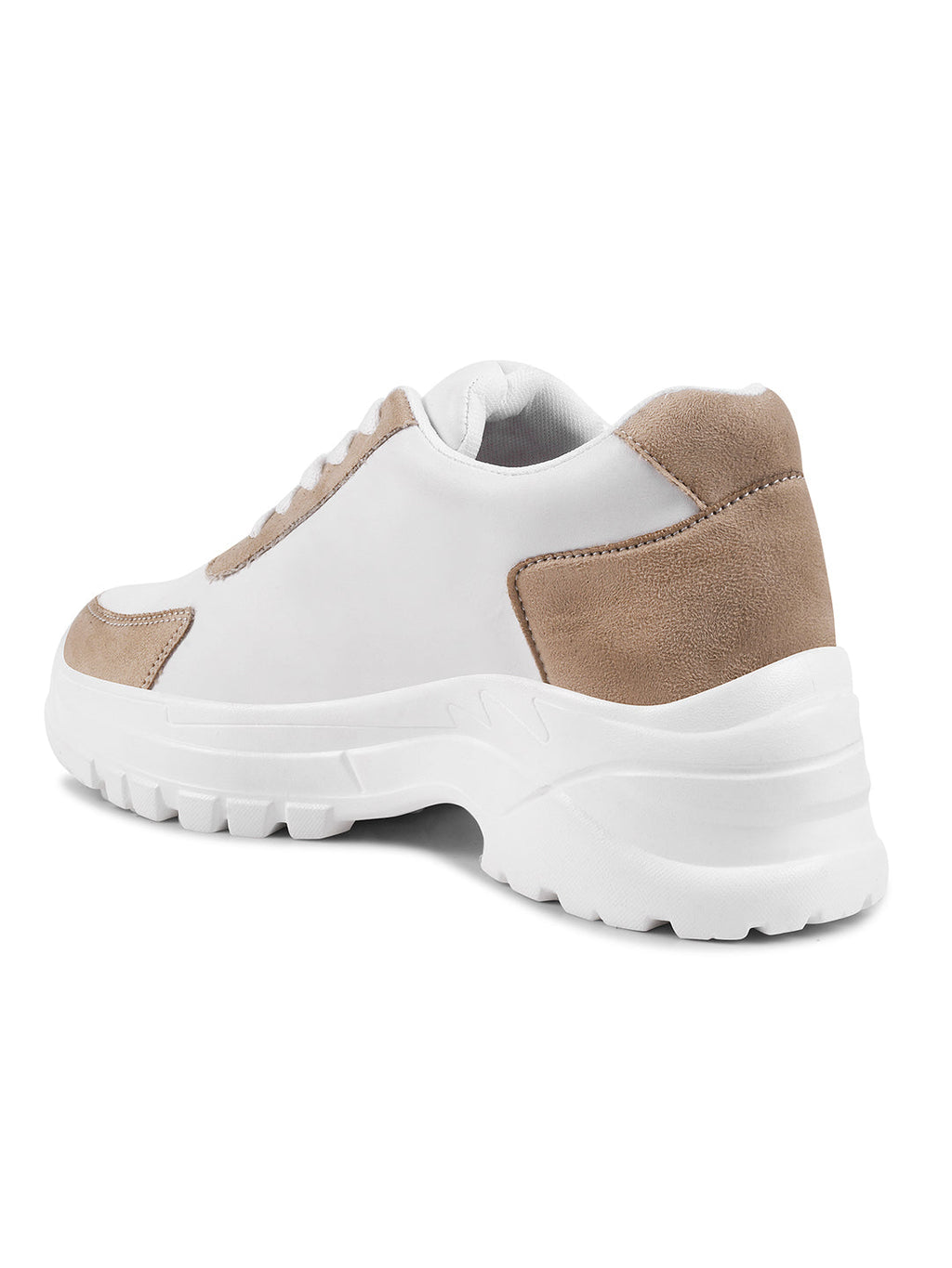 Chunky Platform Sneakers for Women & Girls, Lace-Up Casual Shoes