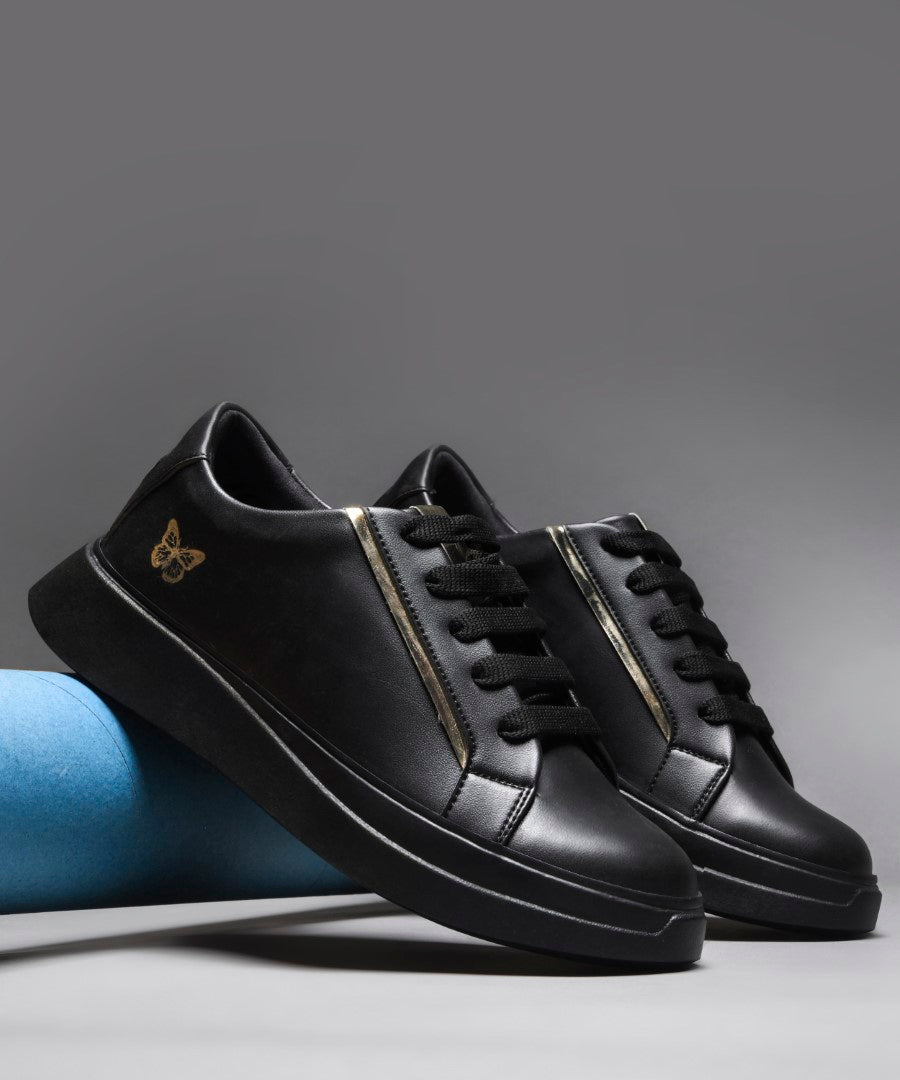 Metallic Sneakers for Women | Lace-Up Chunky Sole - JM Looks