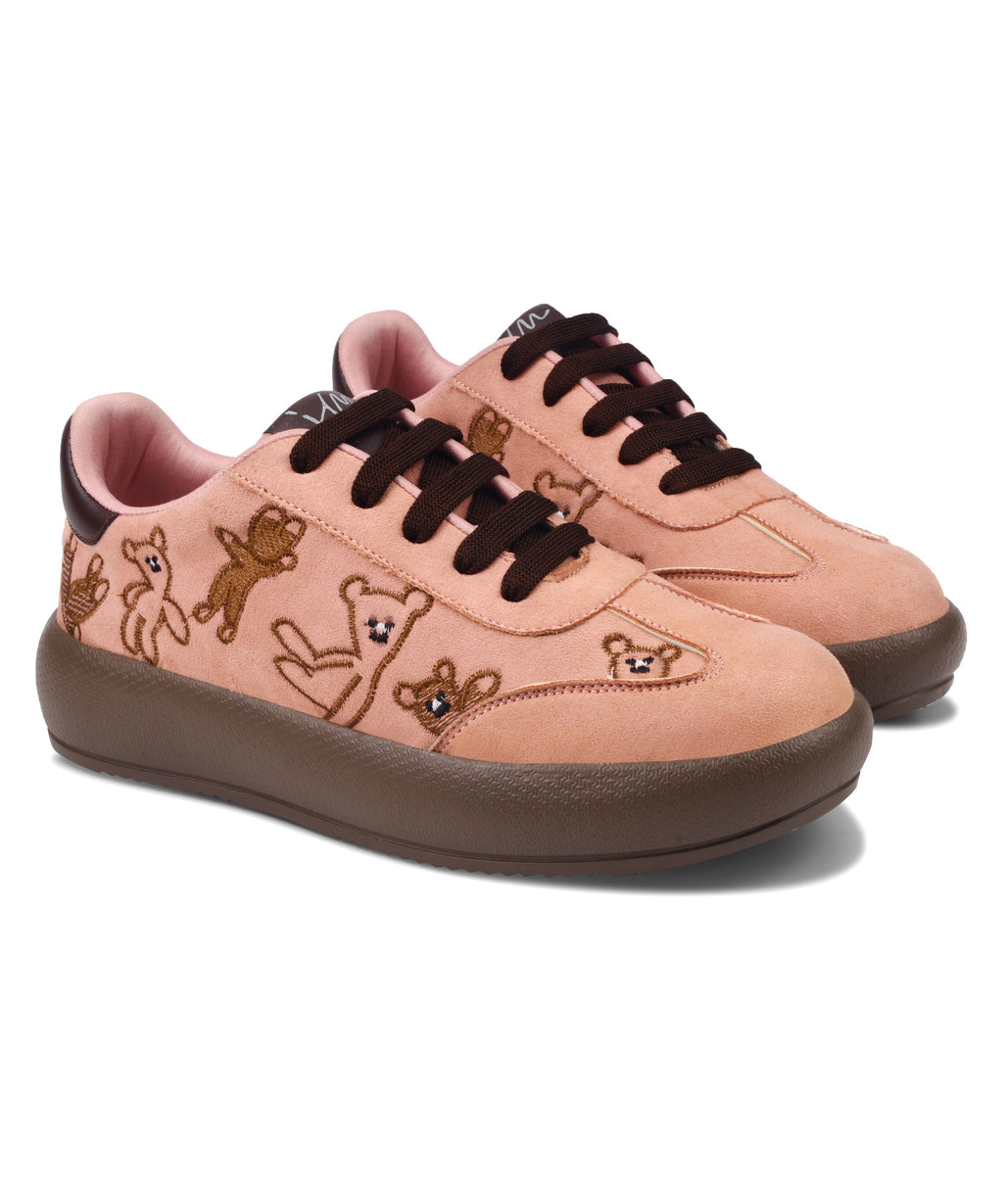 Suede Cute Teddy Sneakers