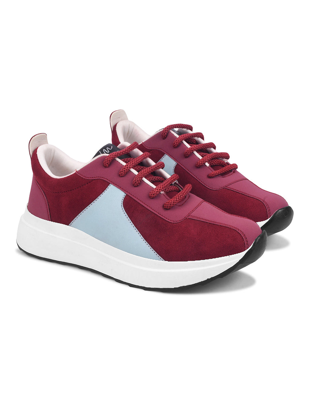 Chunky Lace-Up Sneakers with Cushioned Sole