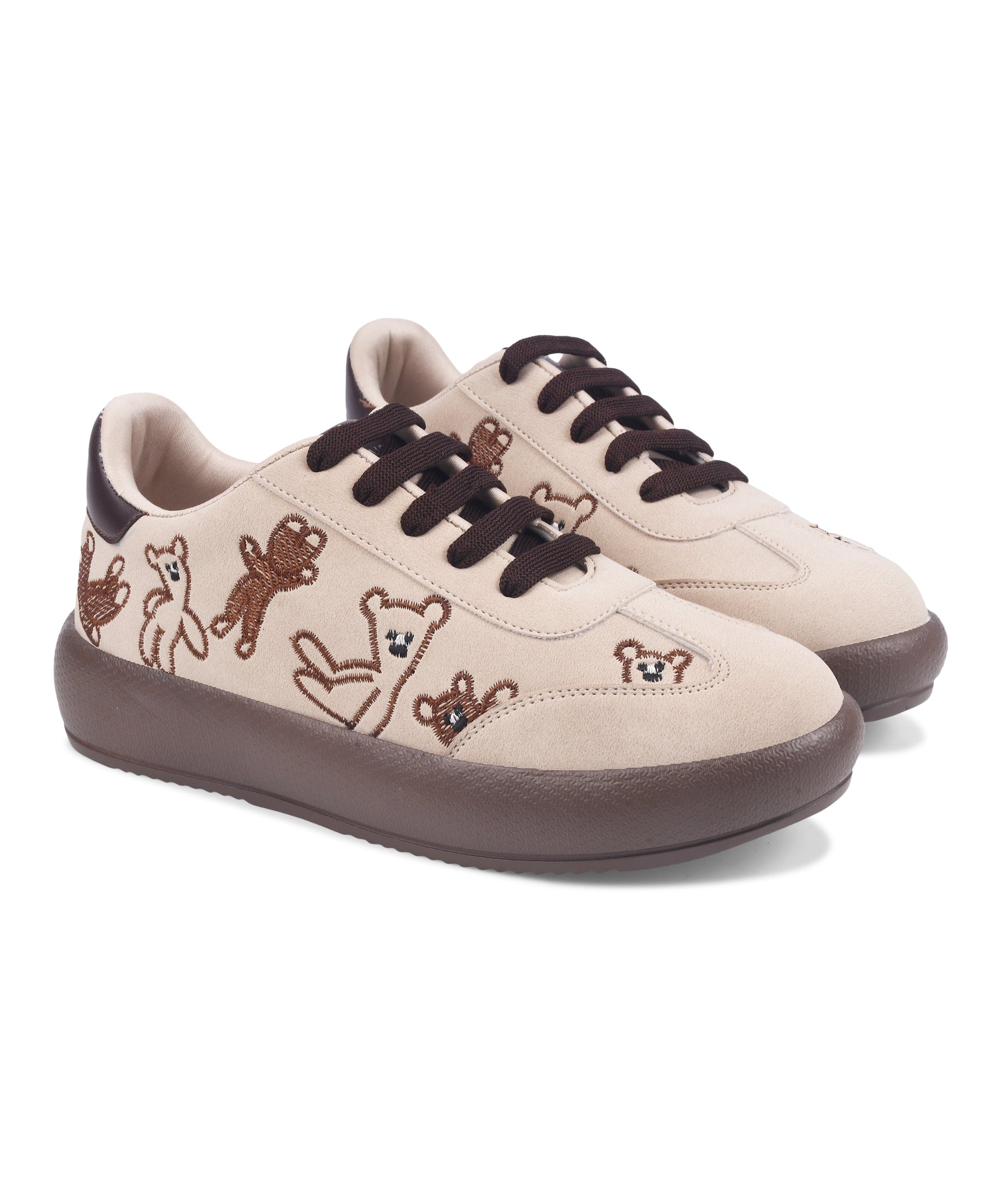 Suede Cute Teddy Sneakers