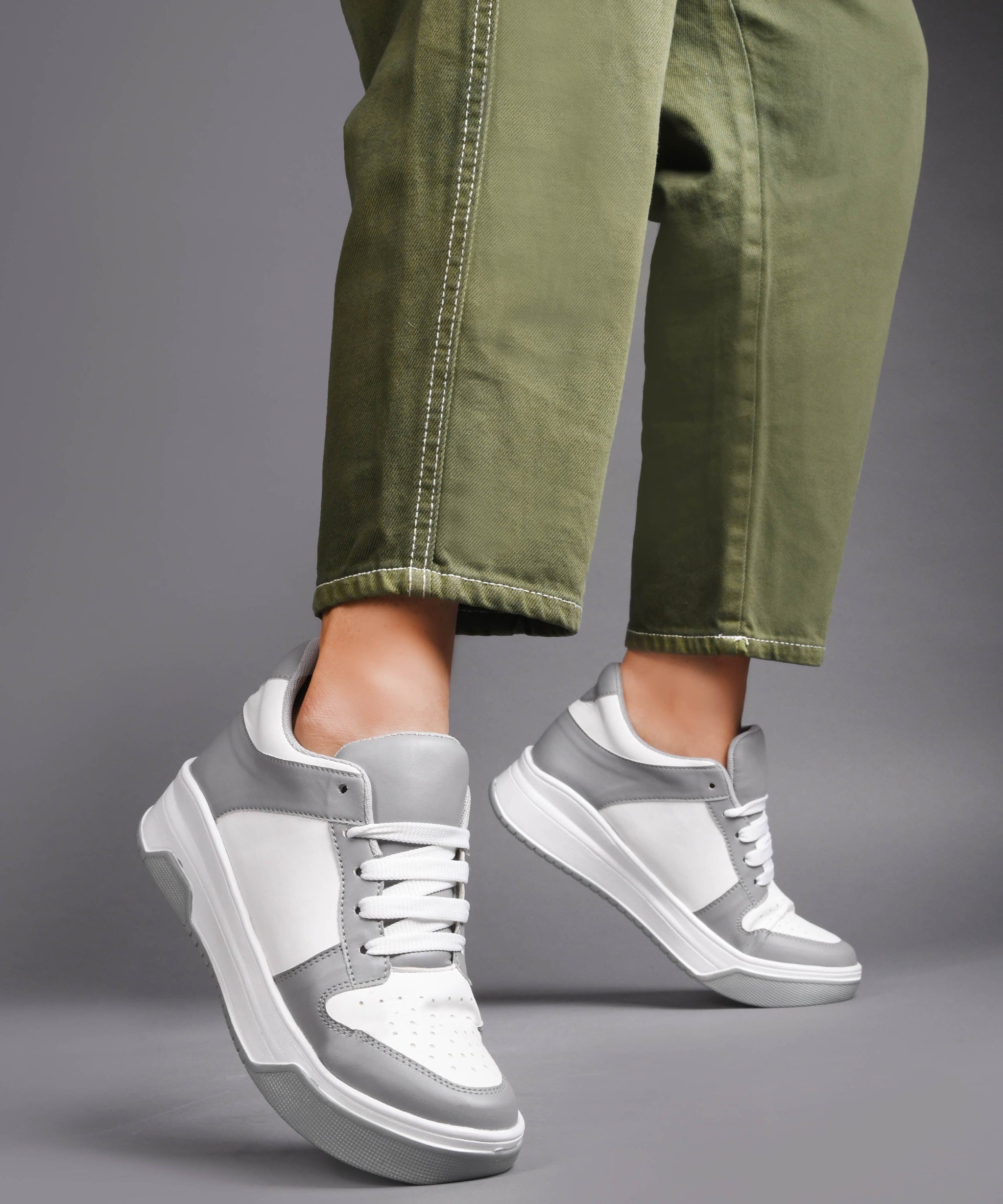 Jm Looks Platform Shoes Lace-Up Casual Sneakers