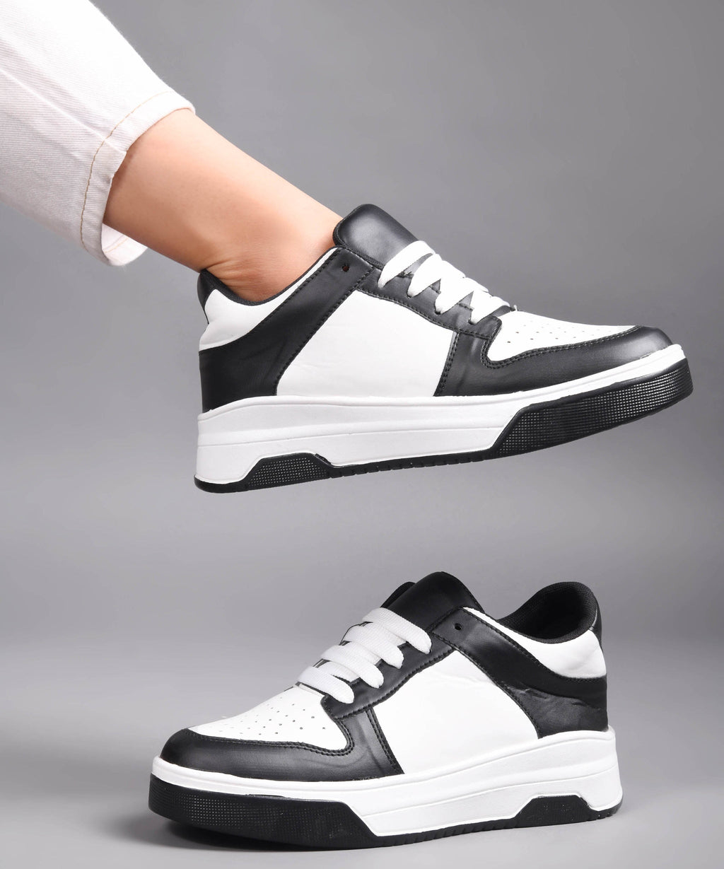 Platform Lace-Up Casual Sneakers