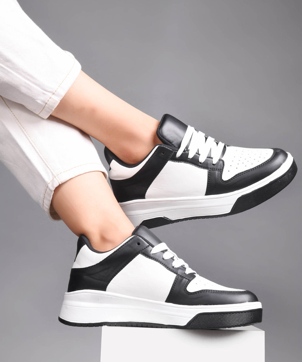 Platform Lace-Up Casual Sneakers