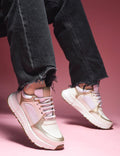 JM Looks Women's Casual Sneaker Shoes | Stylish & Comfortable Daily Footwear Gold
