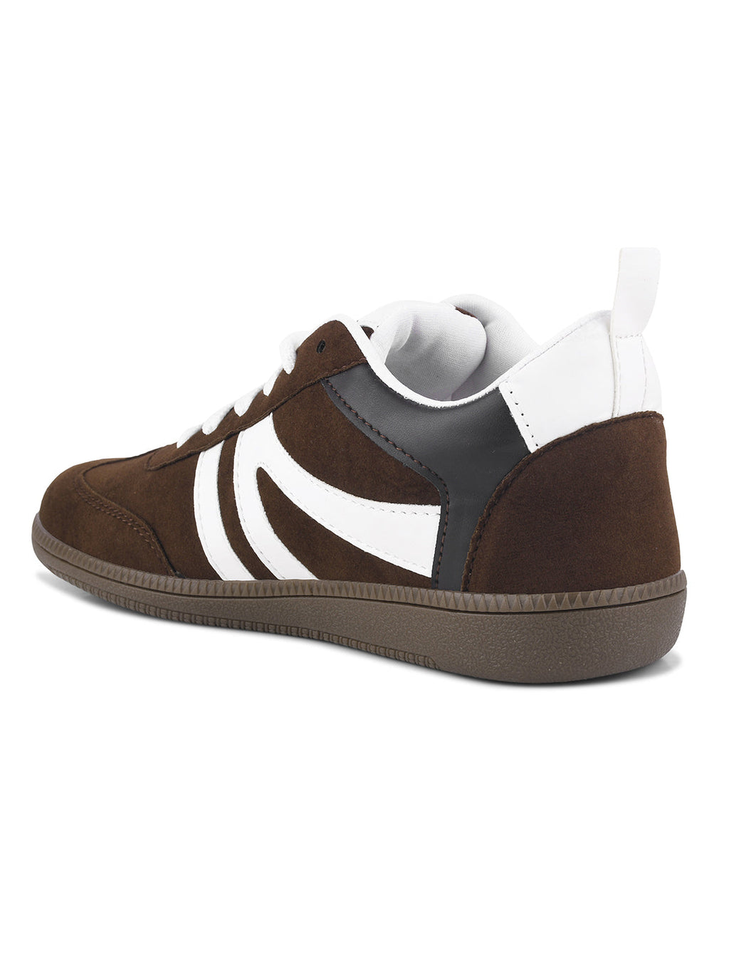 Jm Looks Casual Lace-Up Sneakers with Contrast Stripes