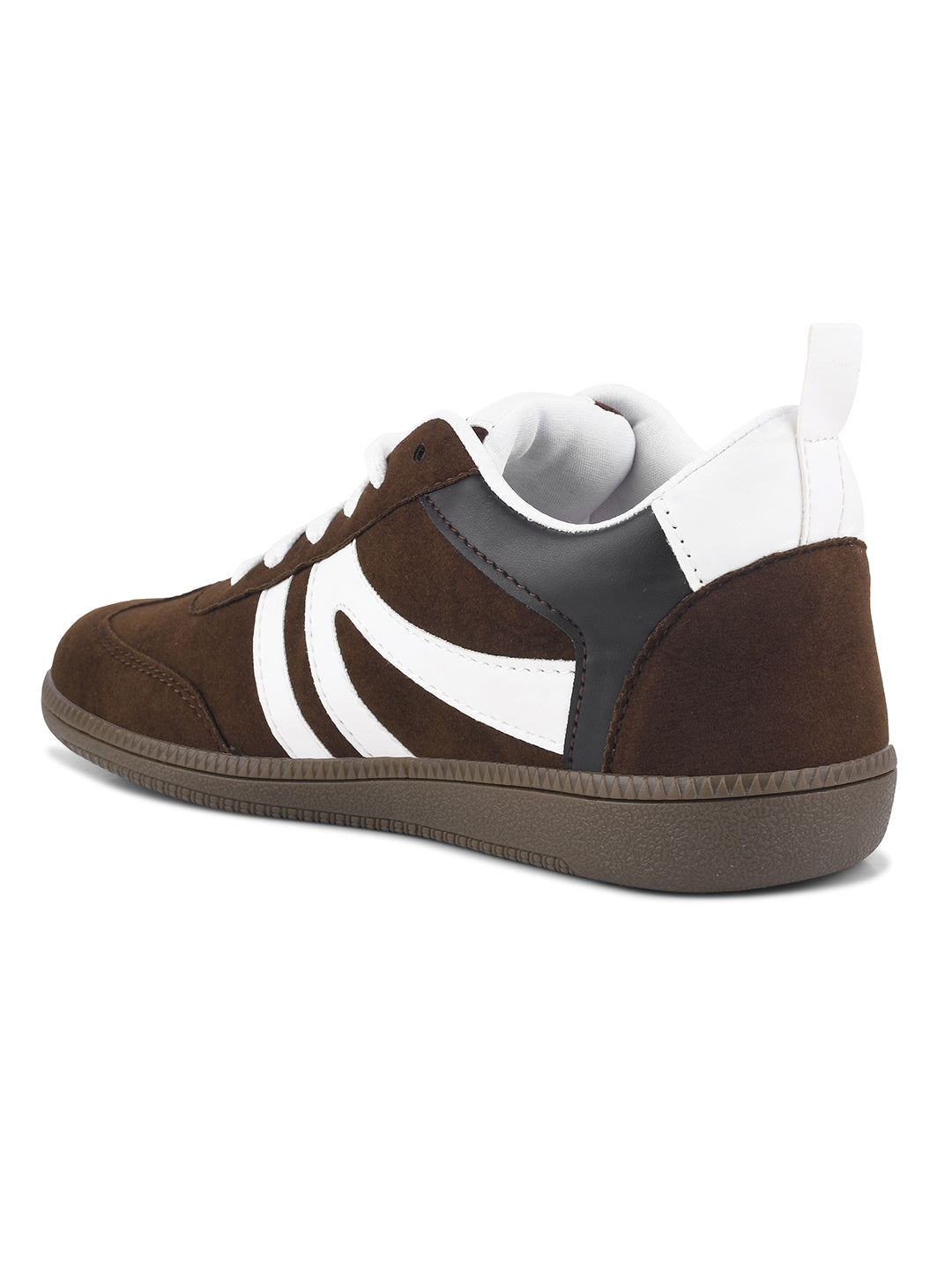 Jm Looks Casual Lace-Up Sneakers with Contrast Stripes