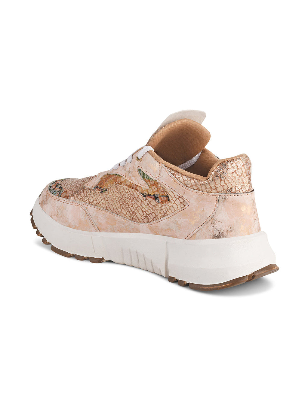 Metallic Mesh Chunky Sneakers For Women