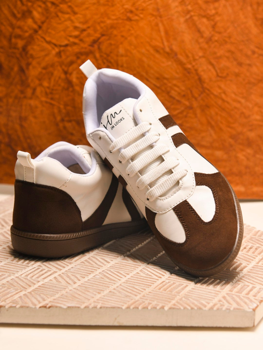 Colorblock Suede Trainer Sneaker for Women