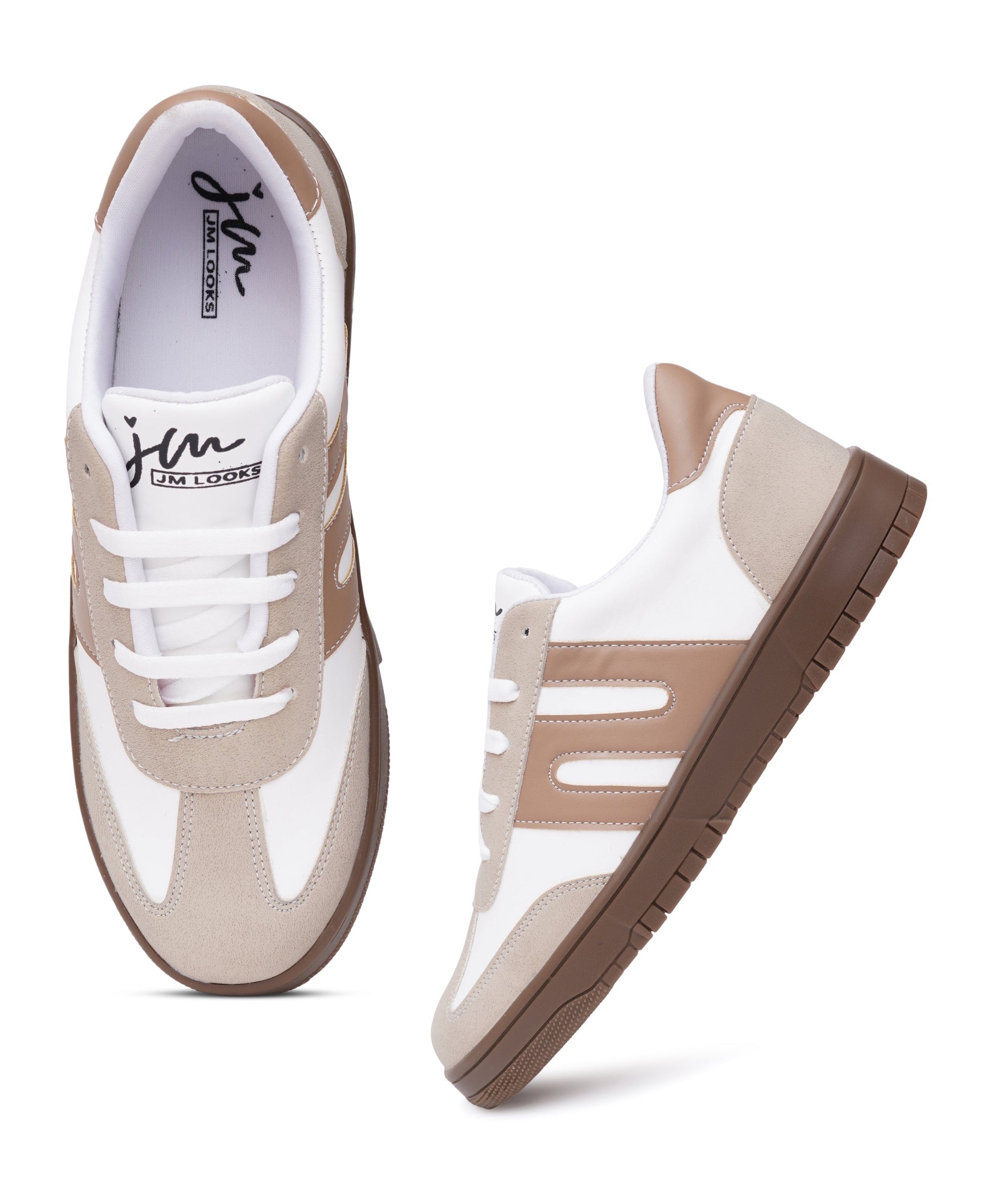 Casual Sneakers for Women, Trendy Lace-Up Shoes with Premium Finish