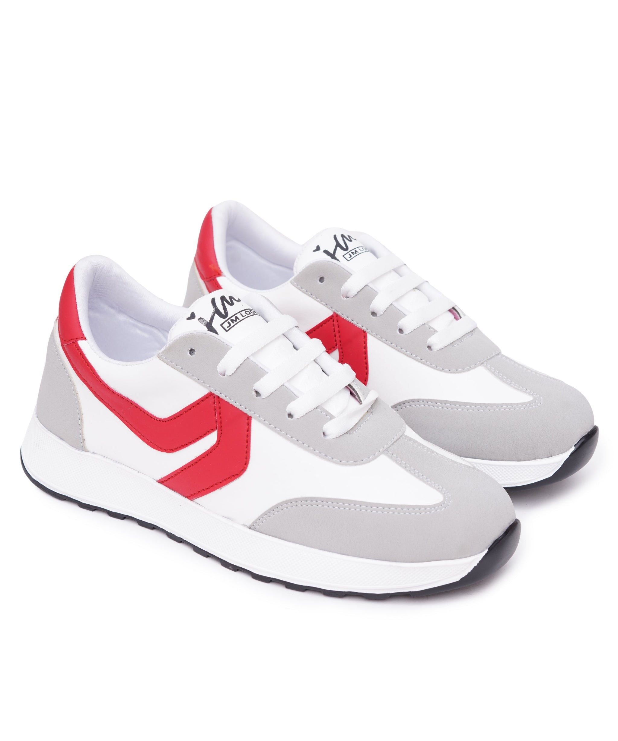 Women’s Casual Lace-Up Sneakers with Contrast Panels